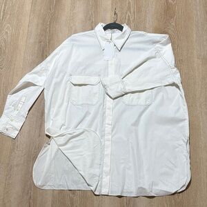 Mango Cream Button Down Shirt